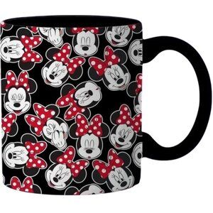 Disney Women's/Men's Minnie Mouse Ceramic Mug Red 14.oz Black